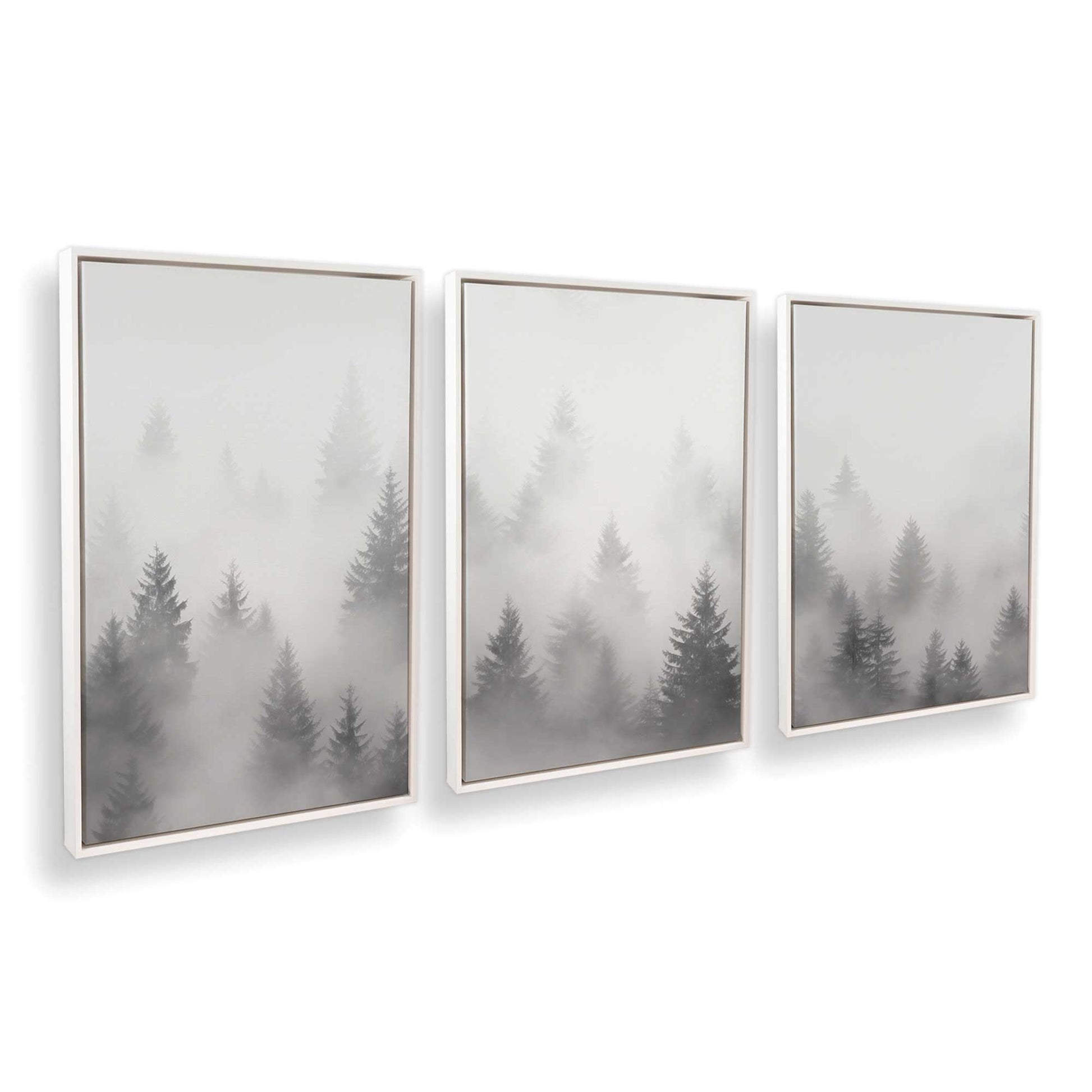 [Color:Opaque White], Picture of art in a White frame at an angle