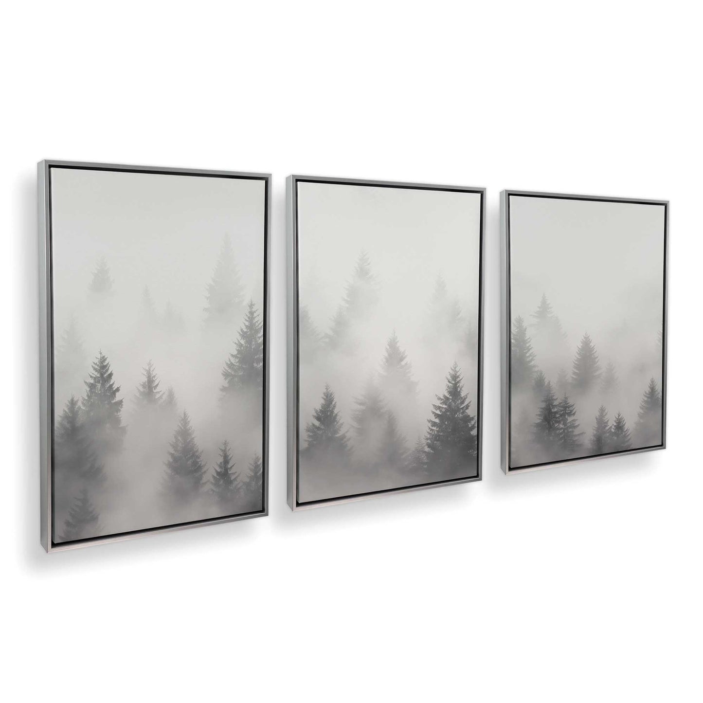 [Color:Polished Chrome], Picture of art in a Polished Chrome frame at an angle