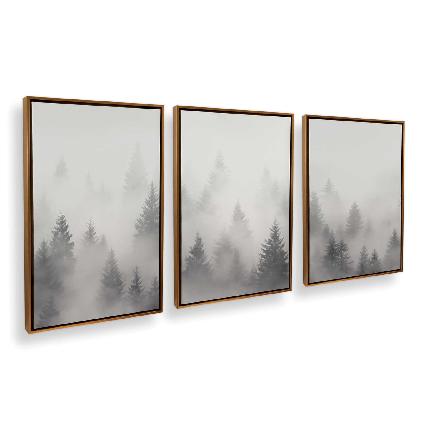 [Color:Polished Gold], Picture of art in a Polished Gold frame at an angle