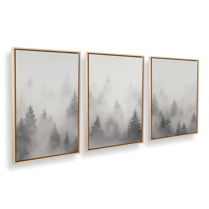 [Color:American Maple], Picture of art in a American Maple frame at an angle
