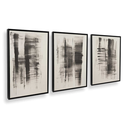 [Color:Satin Black], Picture of art in a Satin Black frame at an angle