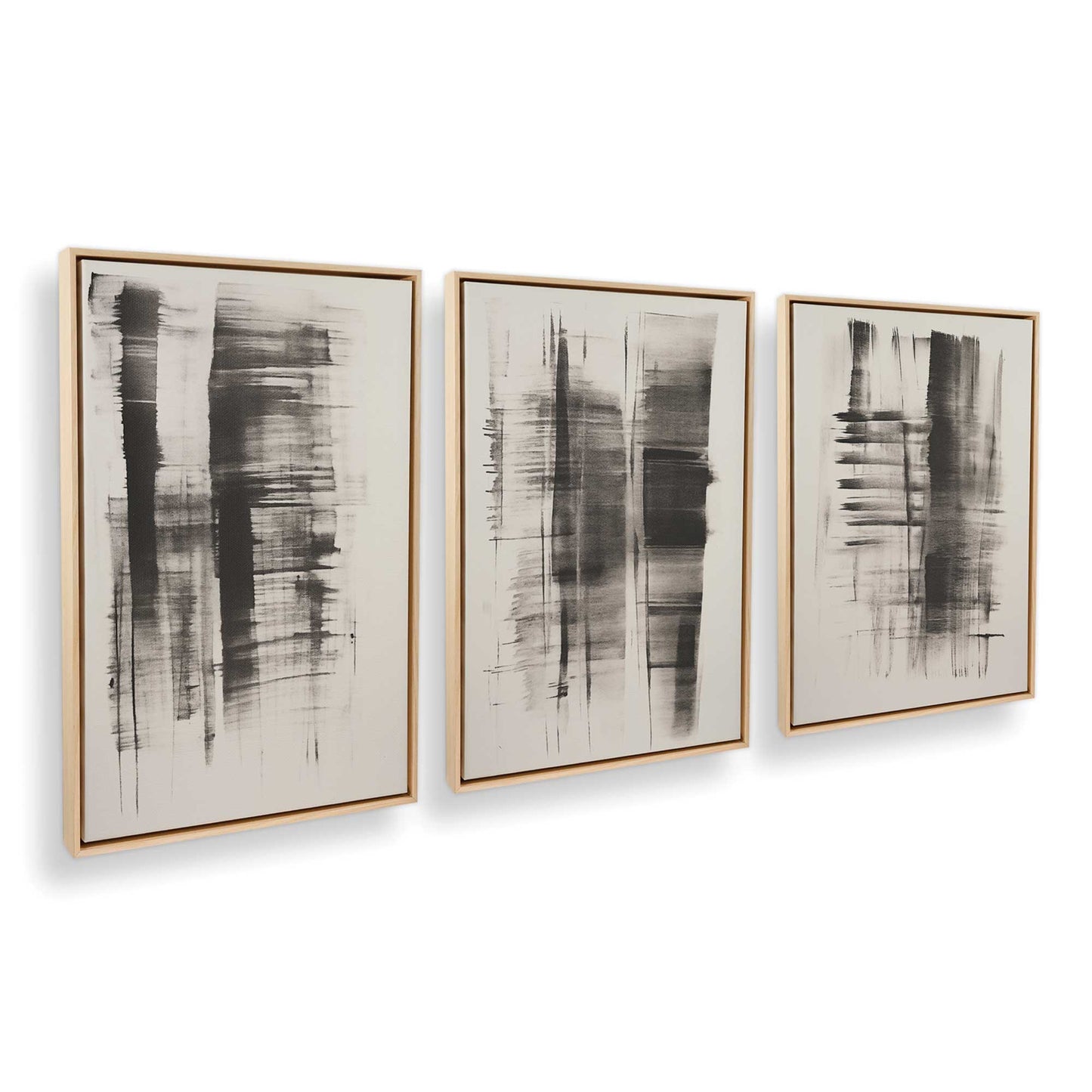 [Color:American Maple], Picture of art in a American Maple frame at an angle