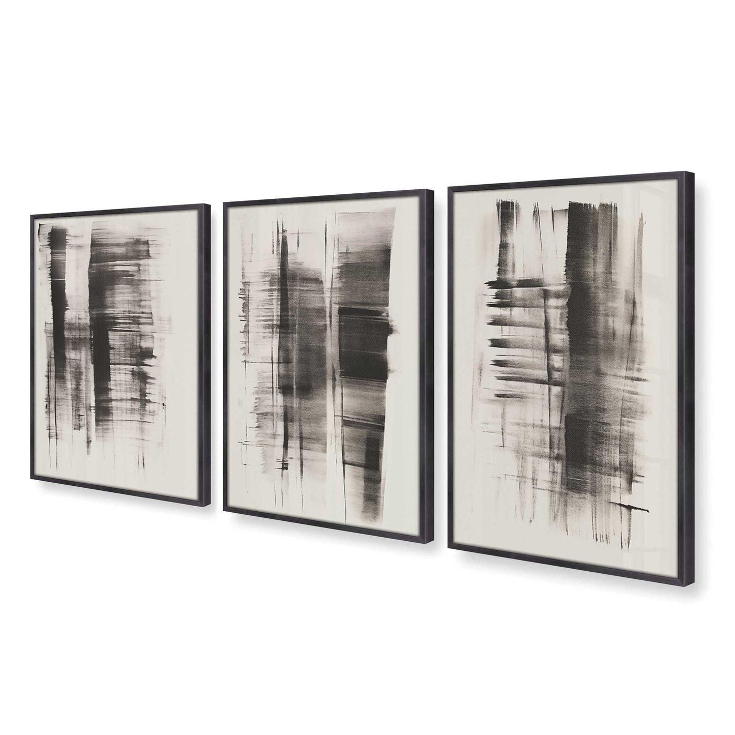 [Color:Weathered Zinc], Picture of art in a Weathered Zinc frame at an angle