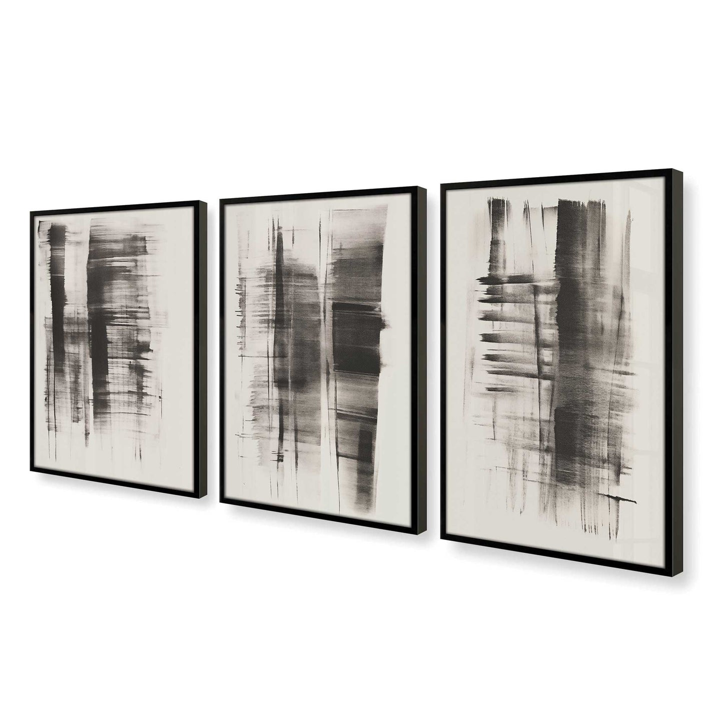 [Color:Satin Black], Picture of art in a Satin Black frame at an angle