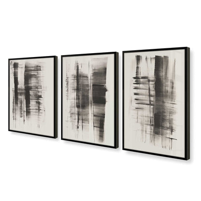 [Color:Satin Black], Picture of art in a Satin Black frame at an angle