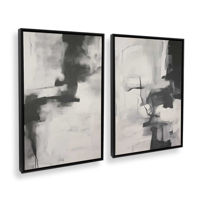 [Color:Satin Black], Picture of art in a Satin Black frame at an angle