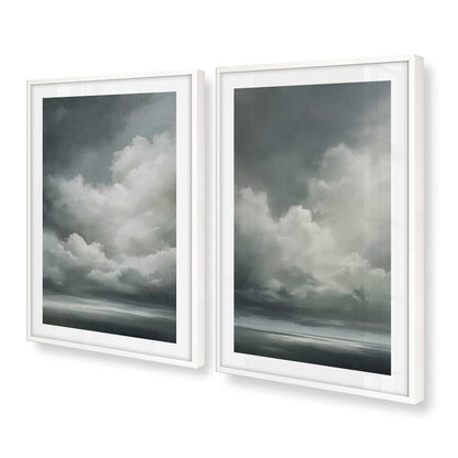 [Color:Opaque White], Picture of art in a Opaque White frame at an angle