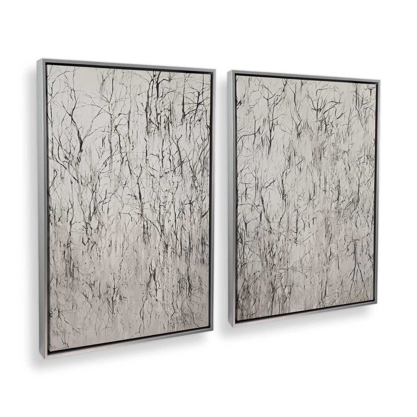 [Color:Polished Chrome], Picture of art in a Polished Chrome frame at an angle