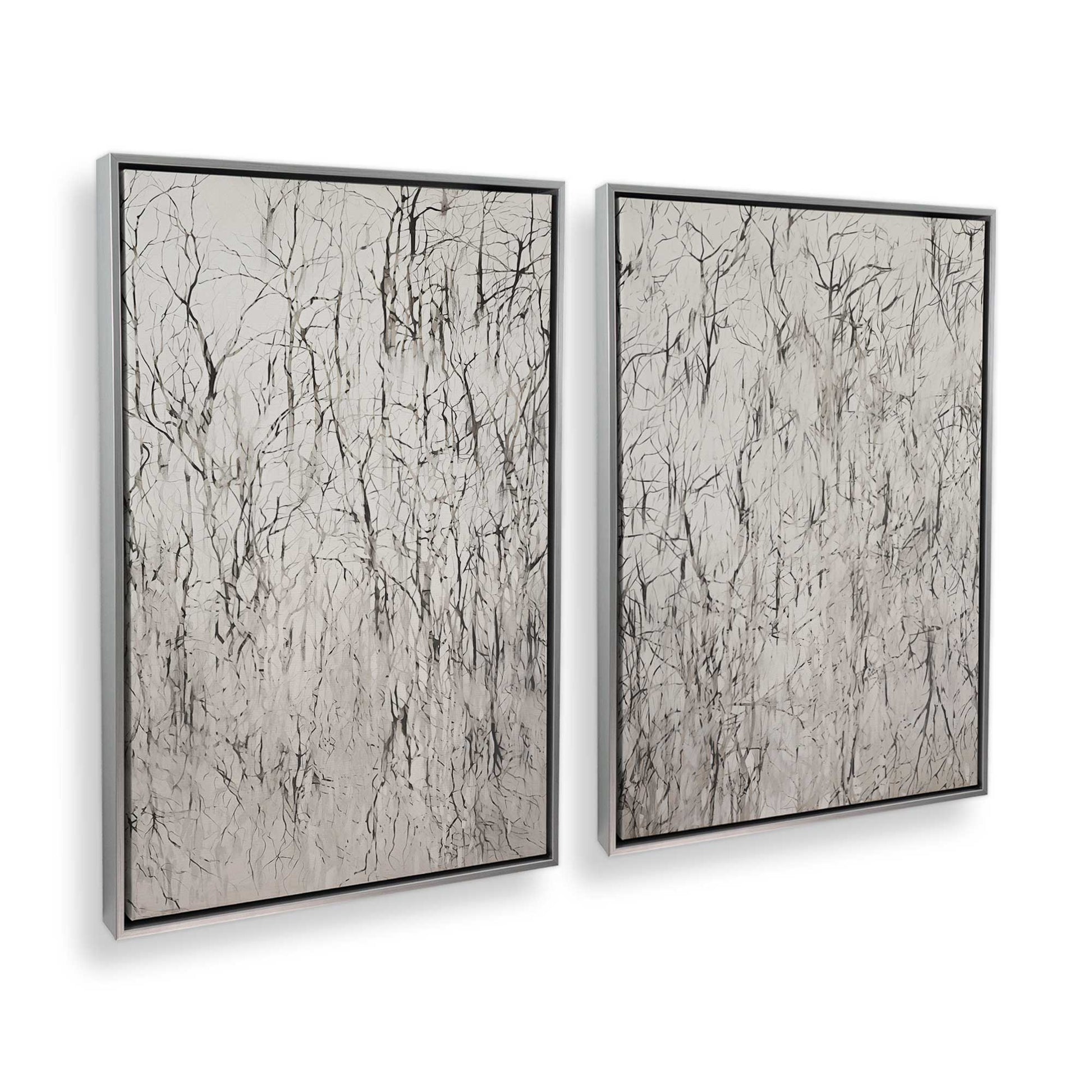 [Color:Polished Chrome], Picture of art in a Polished Chrome frame at an angle