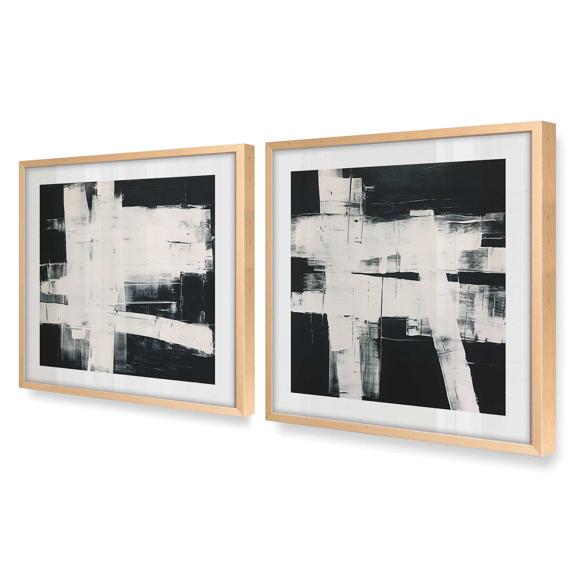 [Color:Raw Maple], Picture of art in a Raw Maple frame at an angle