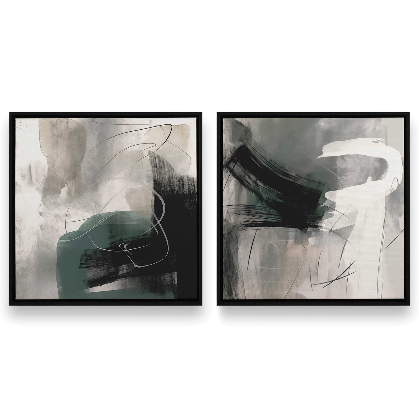 [Color:Satin Black], Picture of art in a Satin Black frame