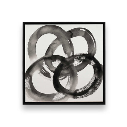 [Color:Satin Black], Picture of art in a Satin Black frame