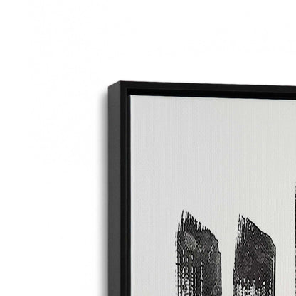[Color:Satin Black], Picture of art in a Satin Black frame at an angle