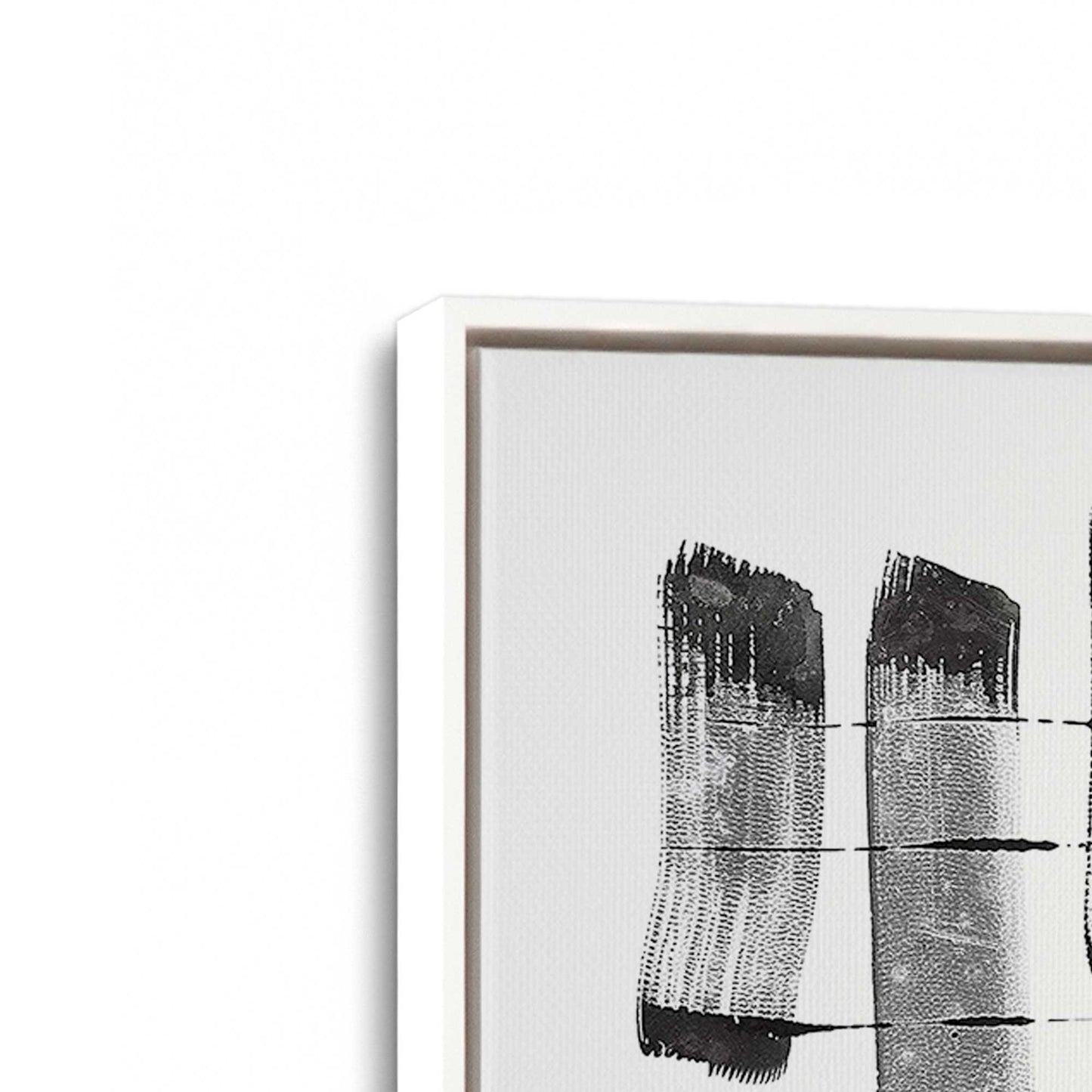 [Color:Opaque White], Picture of art in a White frame at an angle