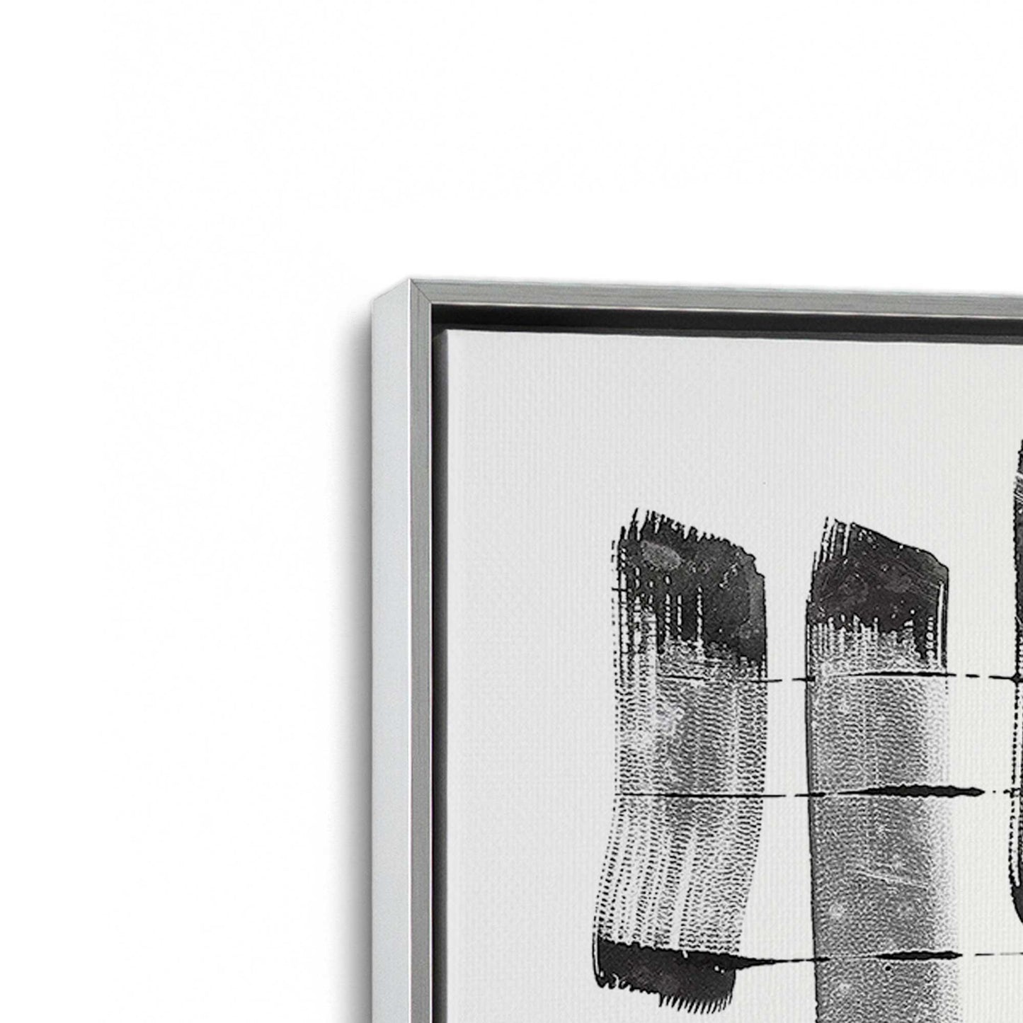 [Color:Polished Chrome], Picture of art in a Polished Chrome frame at an angle