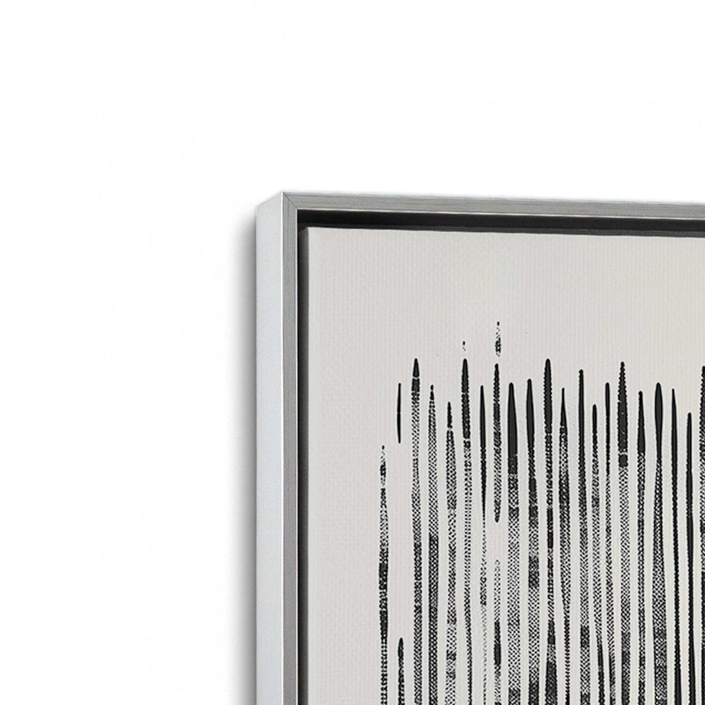 [Color:Polished Chrome], Picture of art in a Polished Chrome frame at an angle