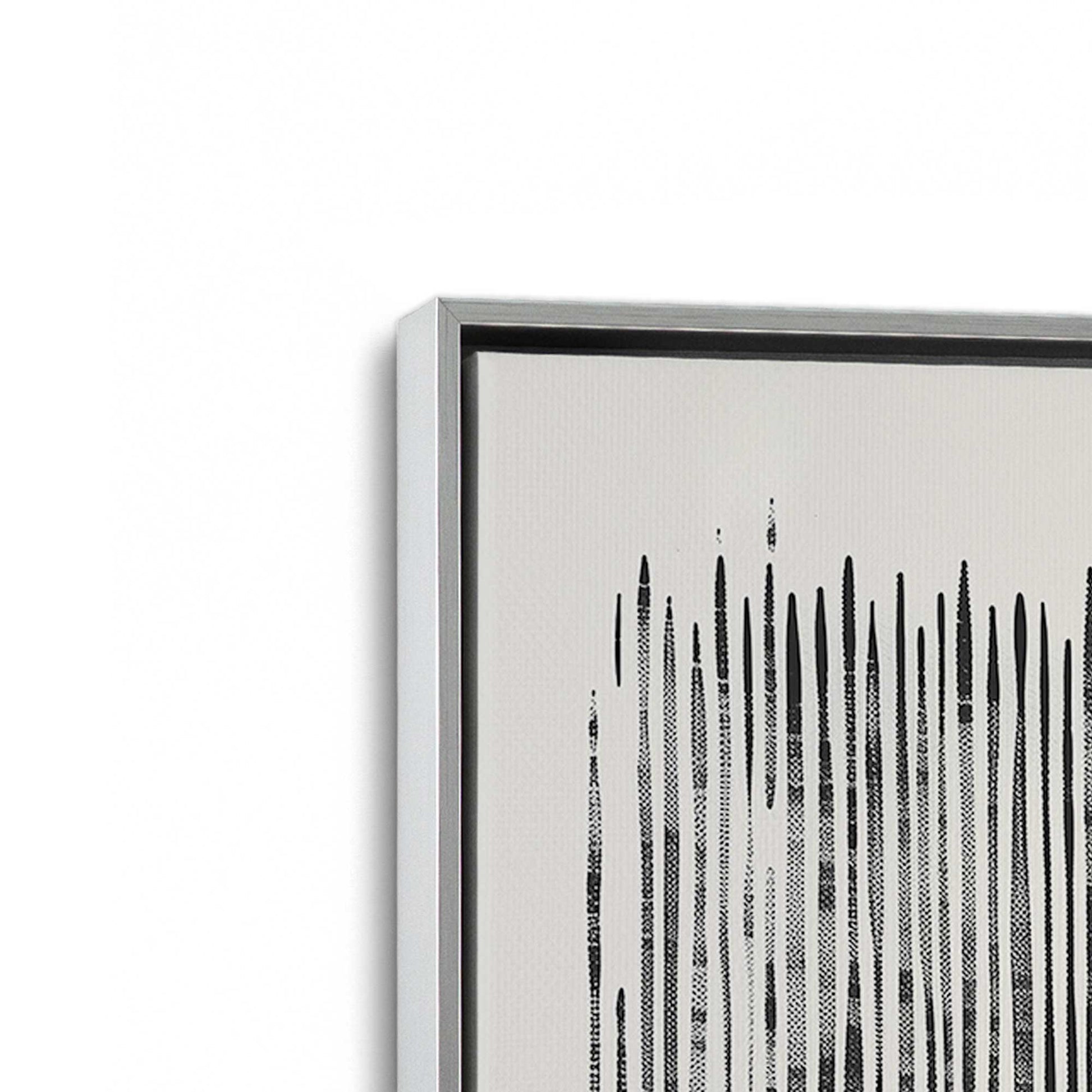 [Color:Polished Chrome], Picture of art in a Polished Chrome frame at an angle