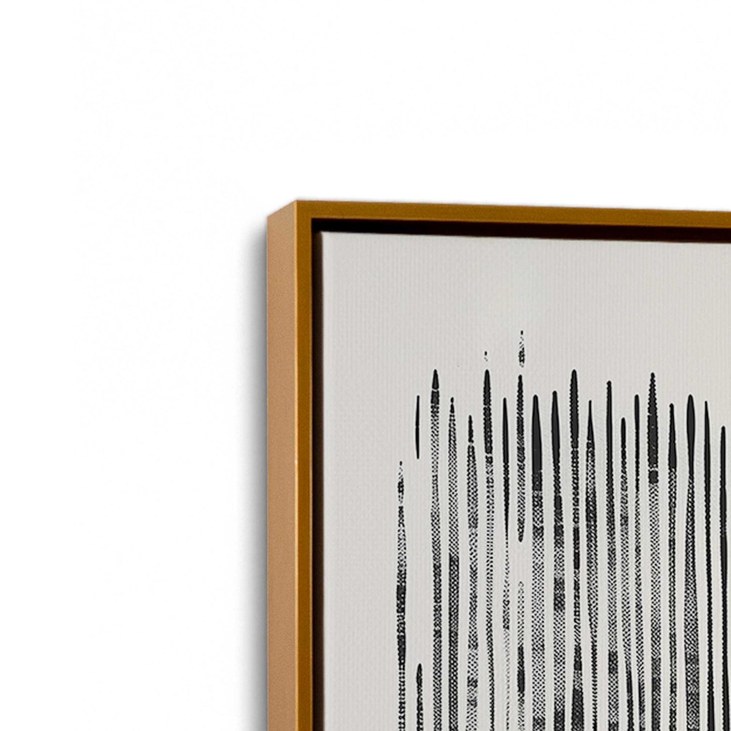 [Color:Polished Gold], Picture of art in a Polished Gold frame at an angle