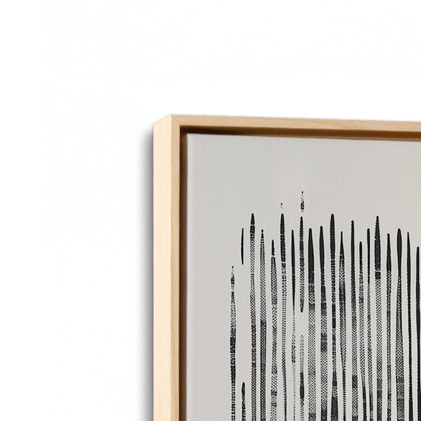 [Color:American Maple], Picture of art in a American Maple frame at an angle