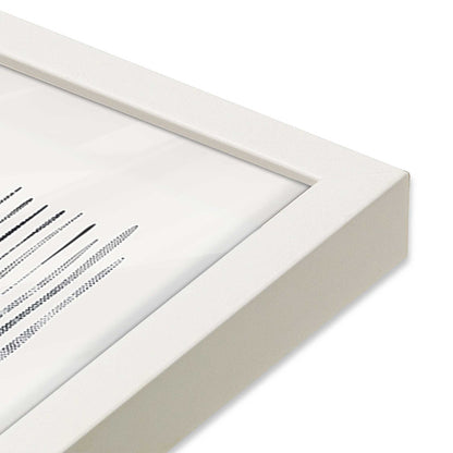 [Color:Opaque White], Picture of art in a Opaque White frame at an angle