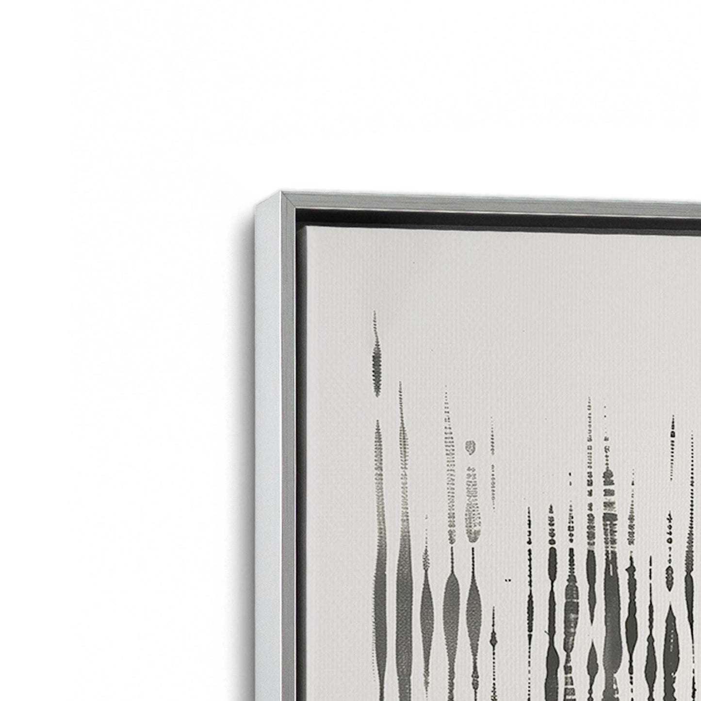 [Color:Polished Chrome], Picture of art in a Polished Chrome frame at an angle