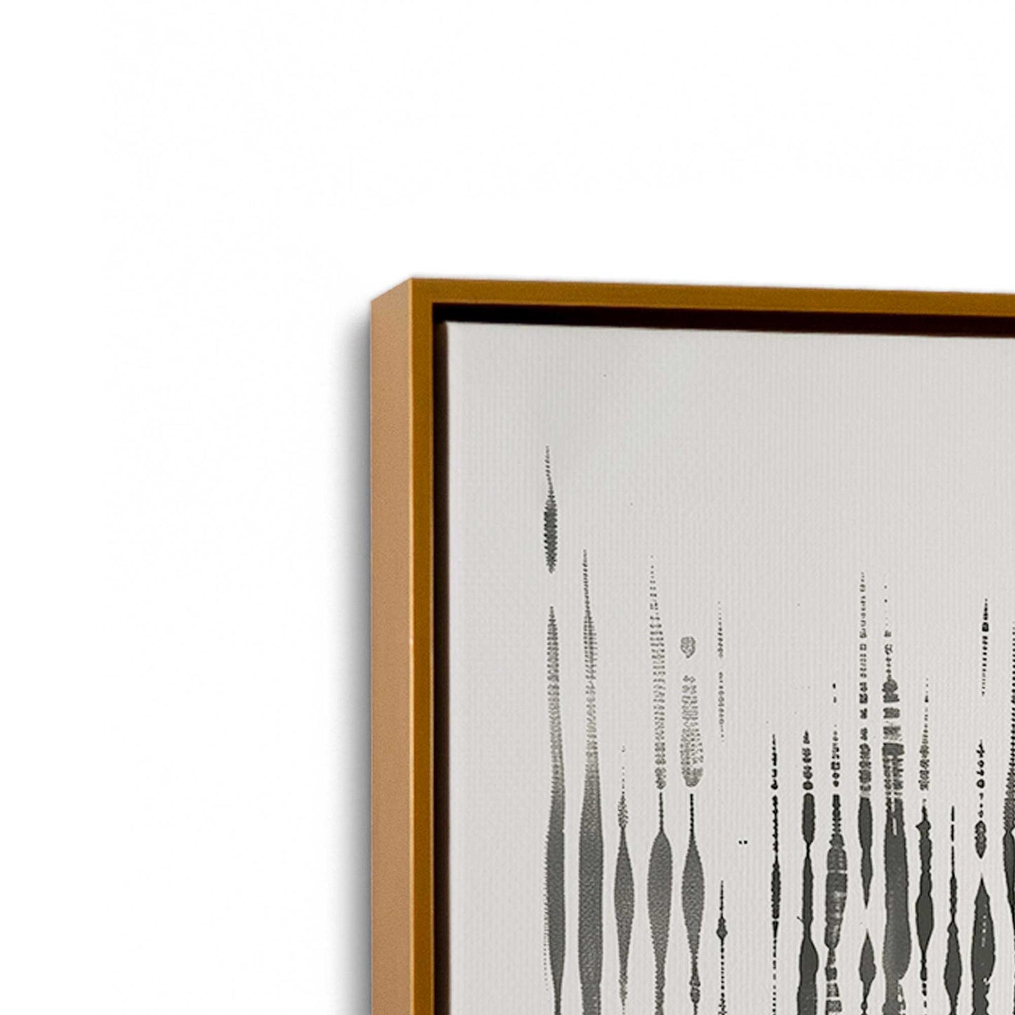 [Color:Polished Gold], Picture of art in a Polished Gold frame at an angle