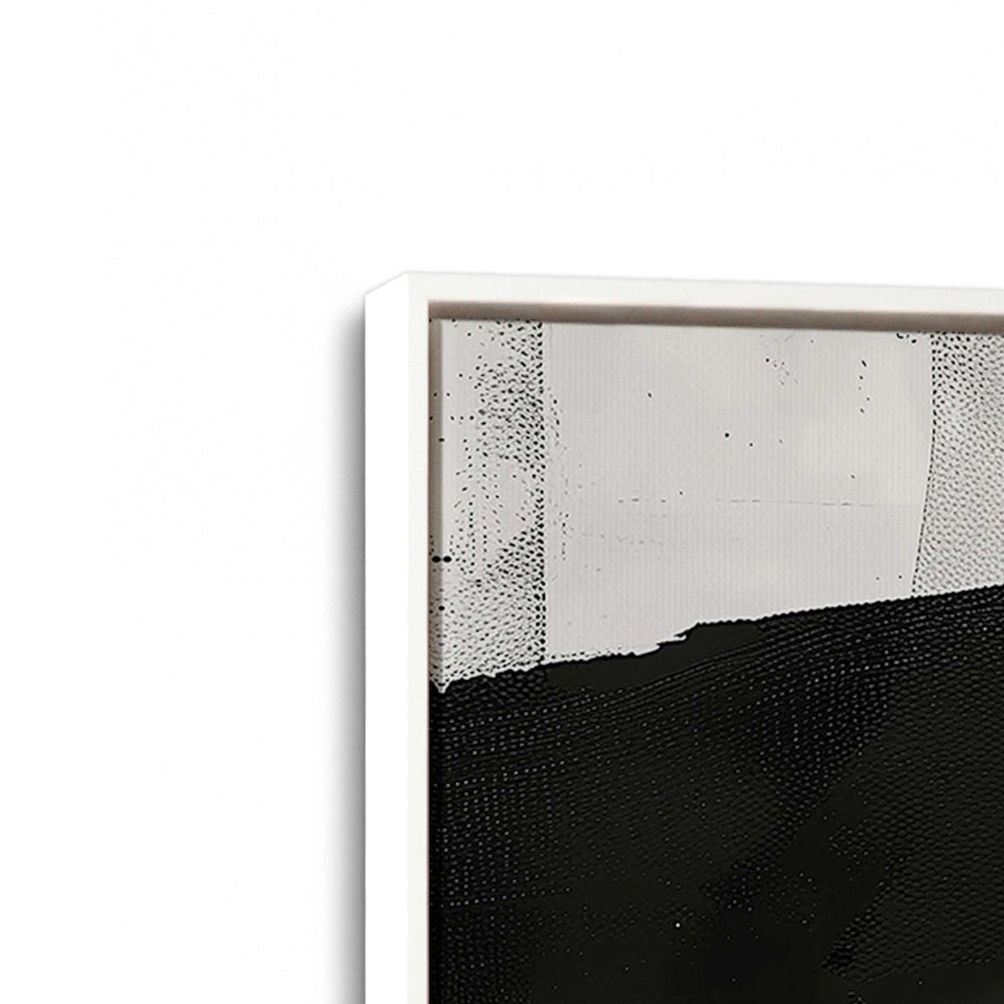 [Color:Opaque White], Picture of art in a White frame at an angle