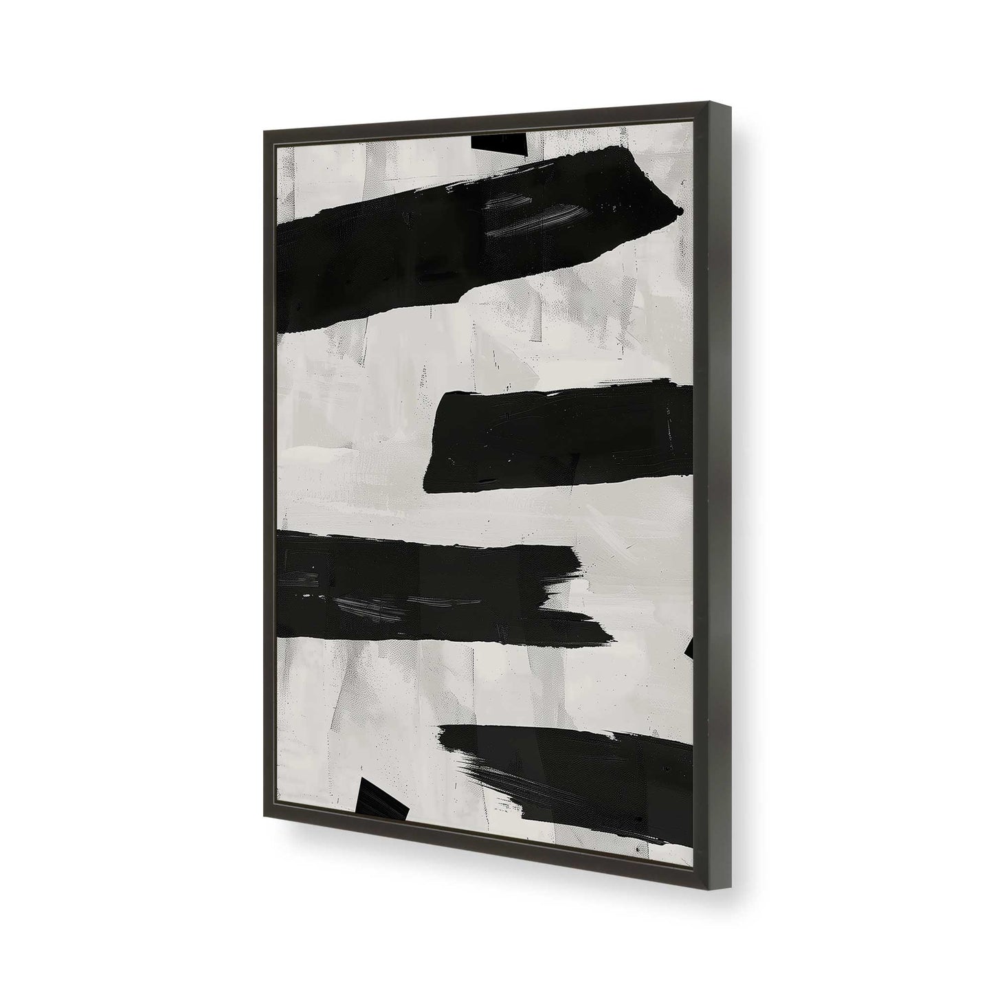 [Color:Satin Black], Picture of art in a Satin Black frame of the corner