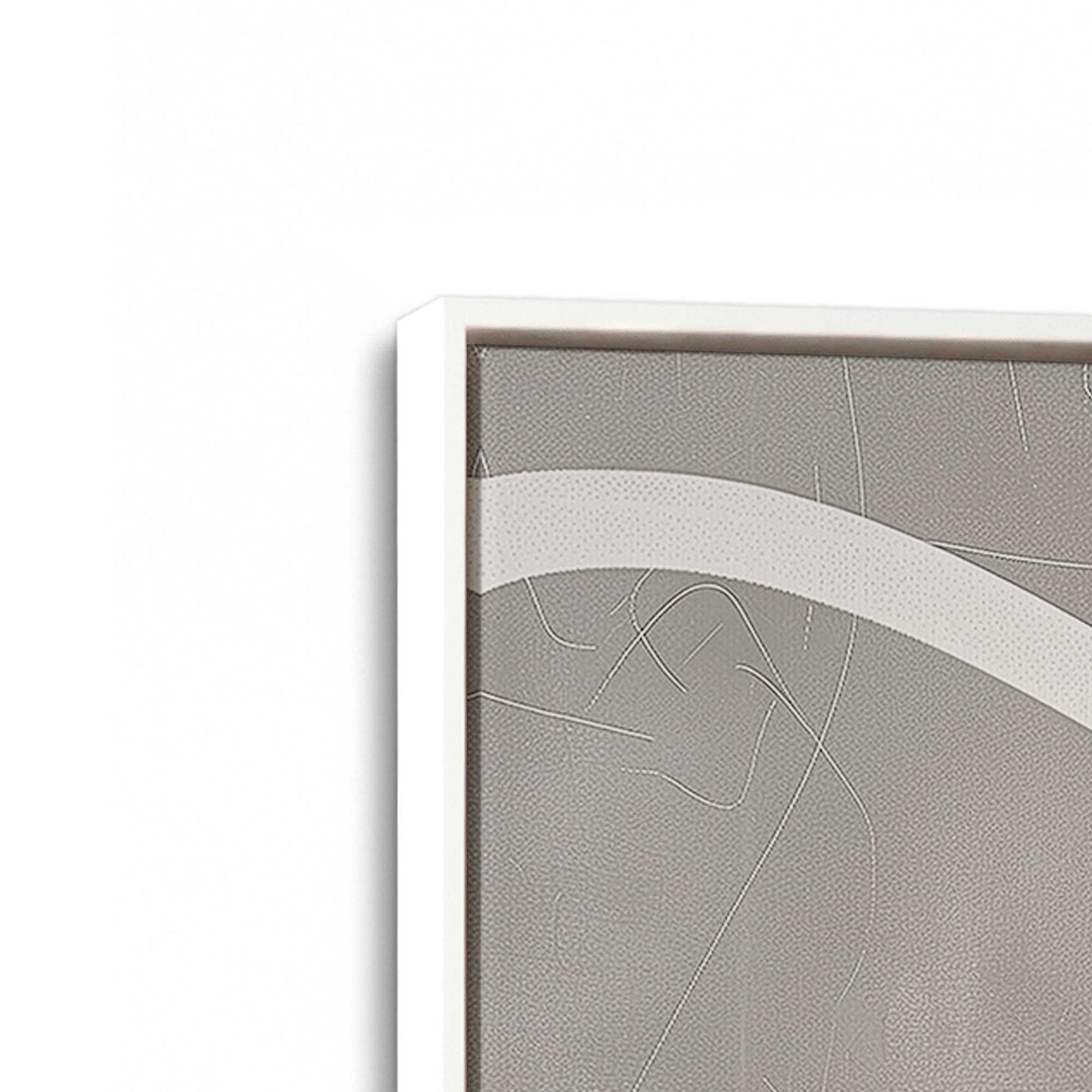 [Color:Opaque White], Picture of art in a White frame at an angle