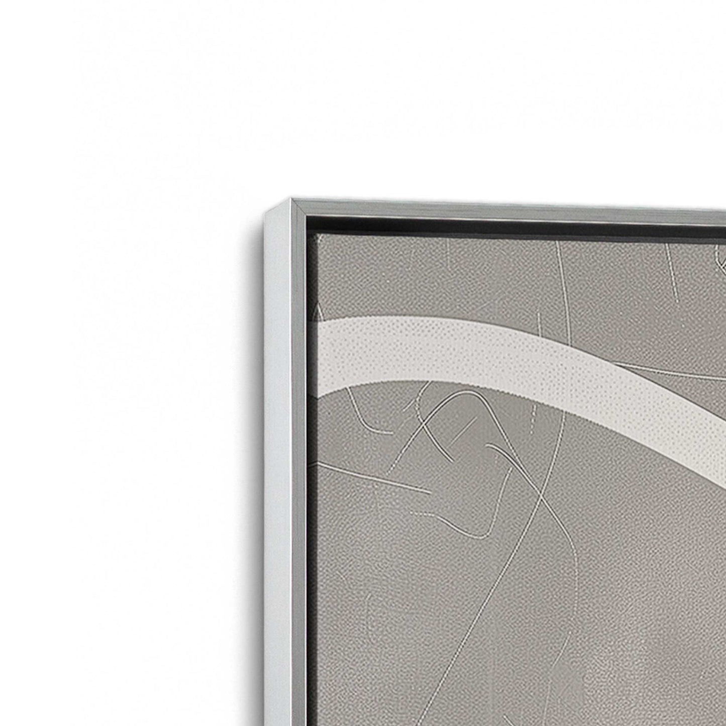 [Color:Polished Chrome], Picture of art in a Polished Chrome frame at an angle