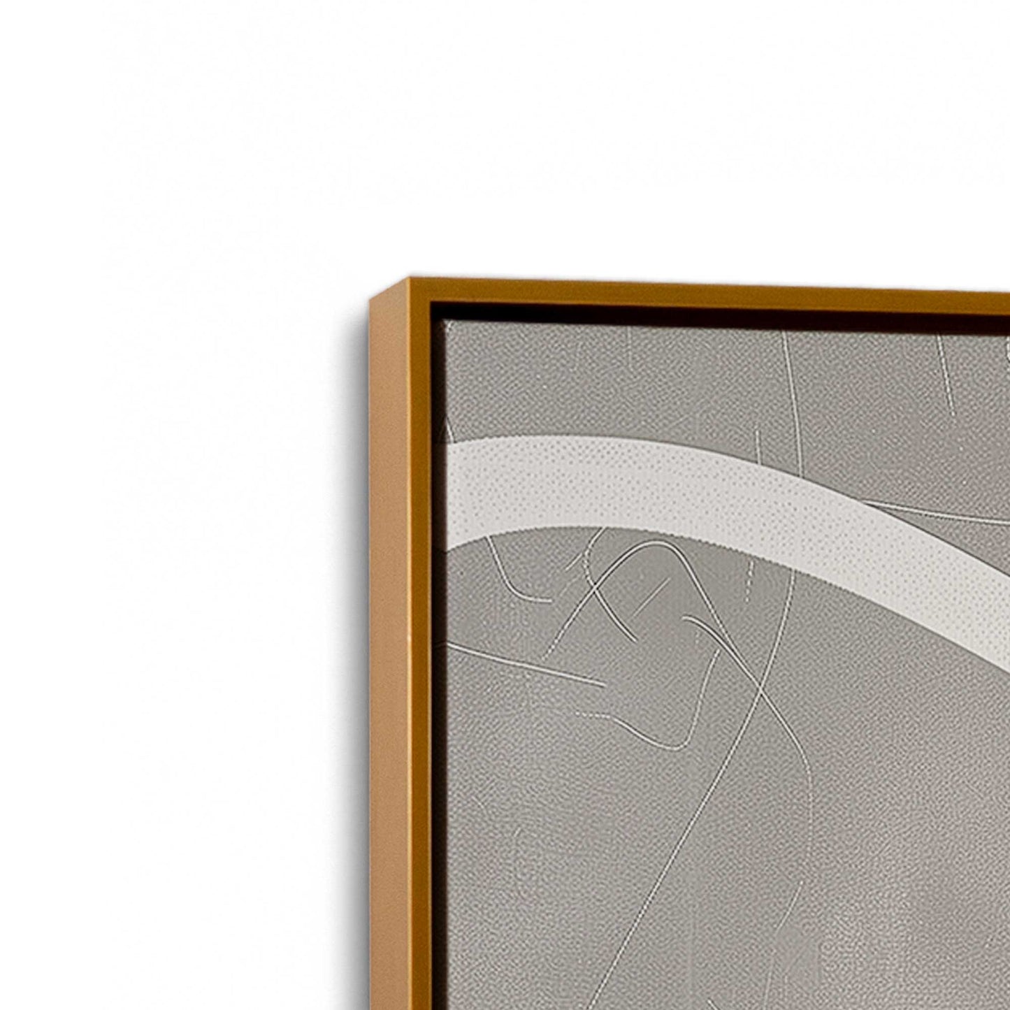 [Color:Polished Gold], Picture of art in a Polished Gold frame at an angle