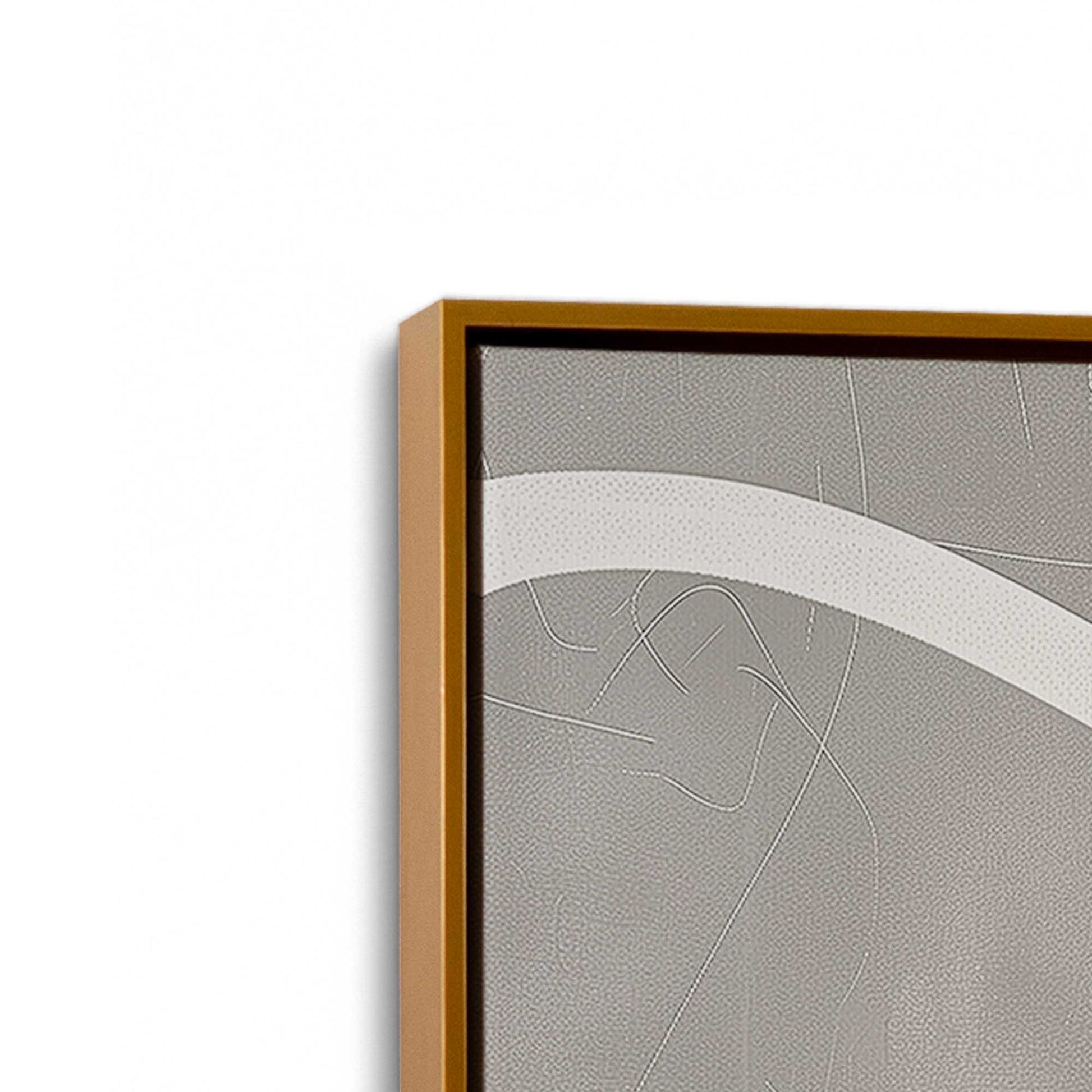 [Color:Polished Gold], Picture of art in a Polished Gold frame at an angle