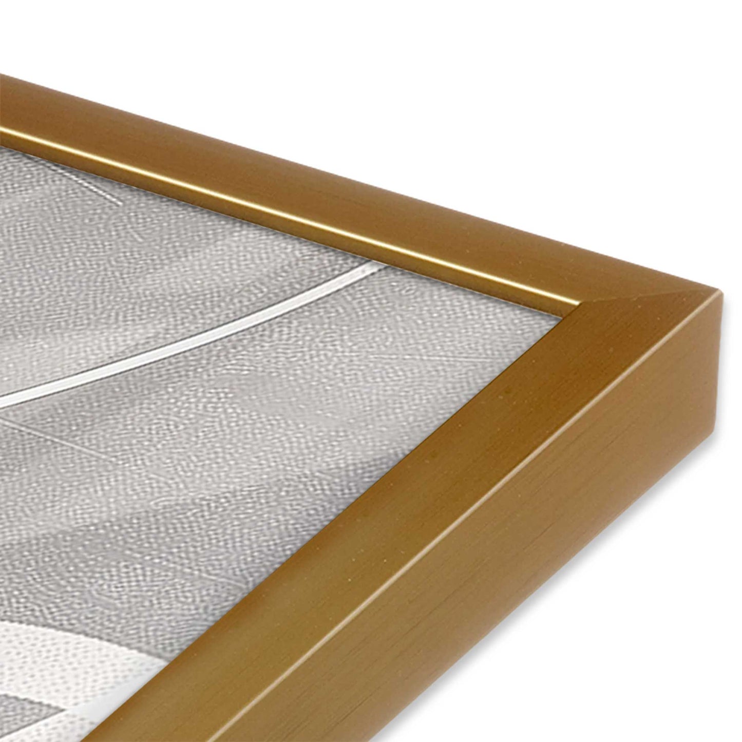 [Color:Polished Gold], Picture of art in a Polished Gold frame at an angle