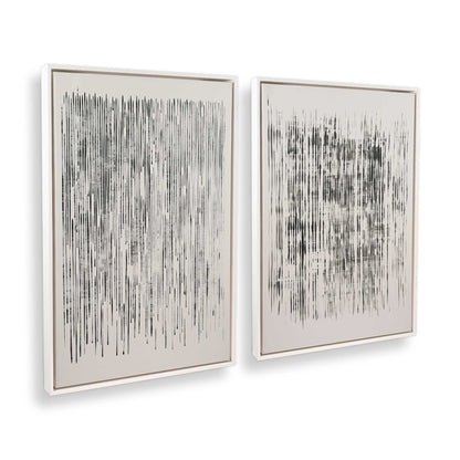 [Color:Opaque White], Picture of art in a White frame at an angle