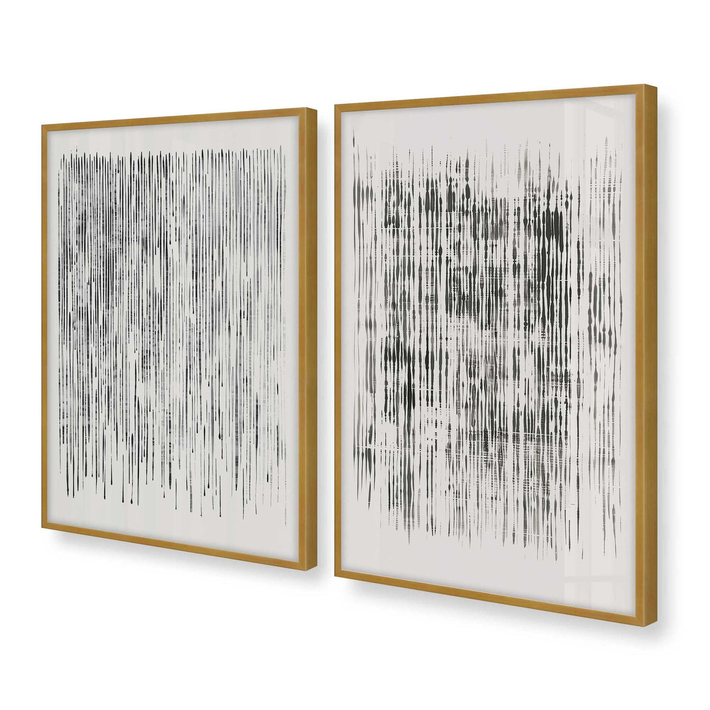 [Color:Polished Gold], Picture of art in a Polished Gold frame at an angle