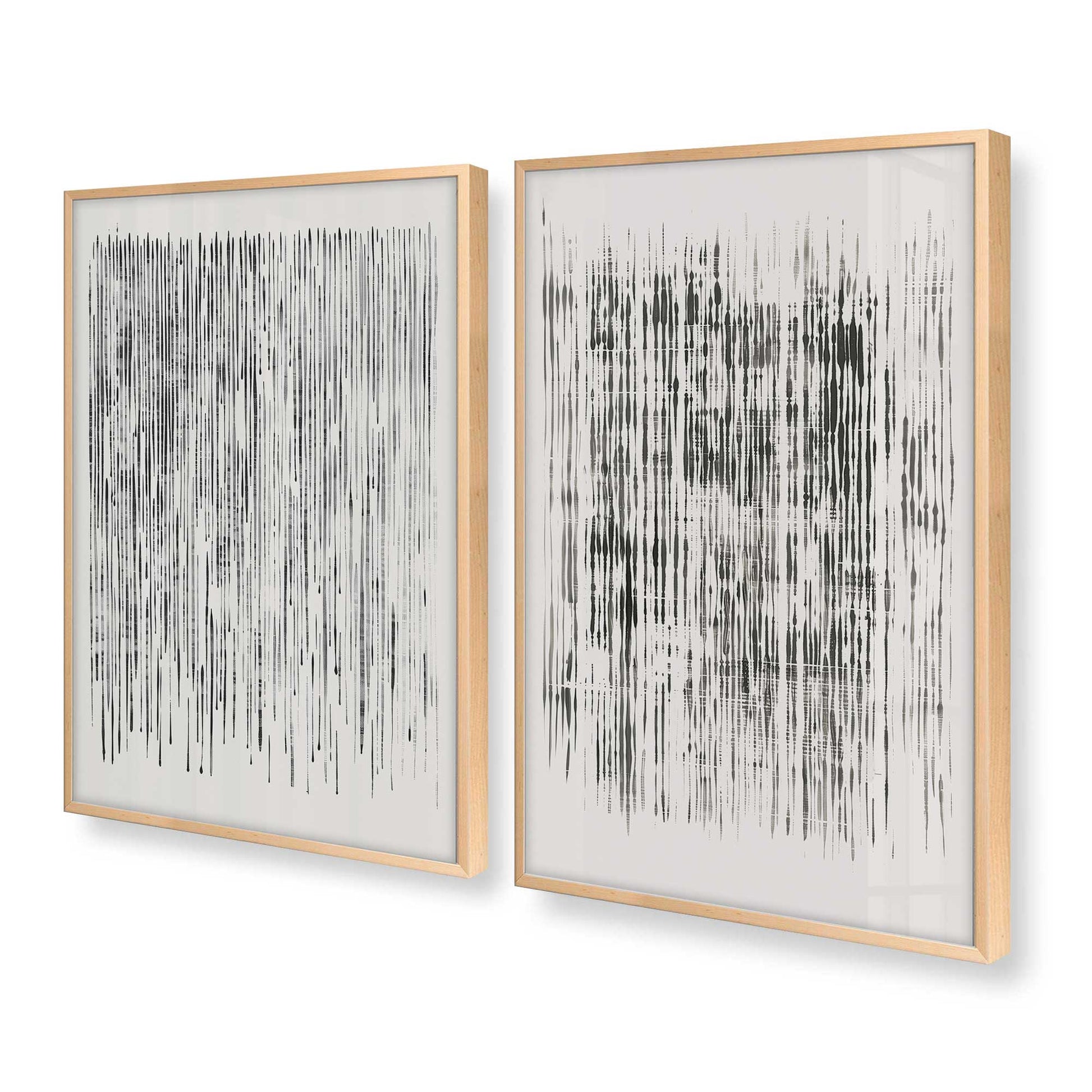 [Color:Raw Maple], Picture of art in a Raw Maple frame at an angle