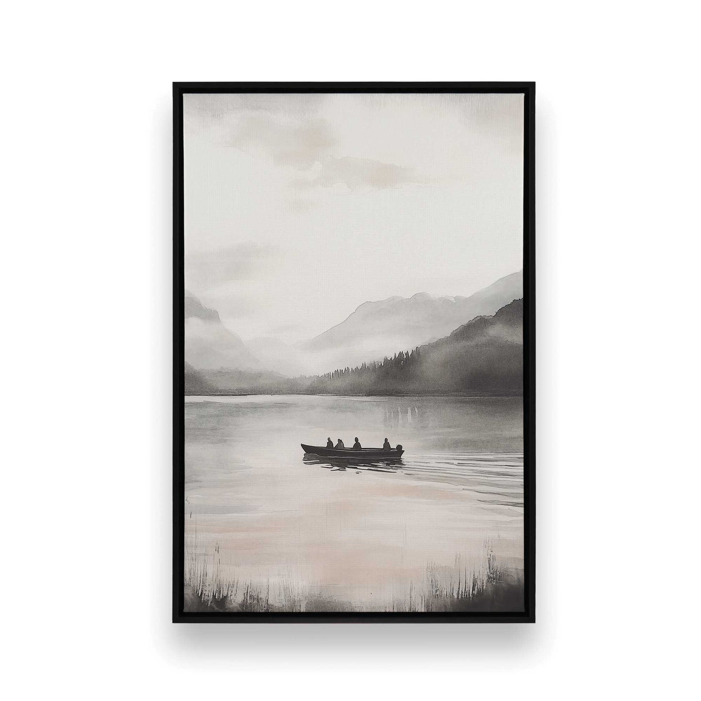[Color:Satin Black], Picture of art in a Satin Black frame