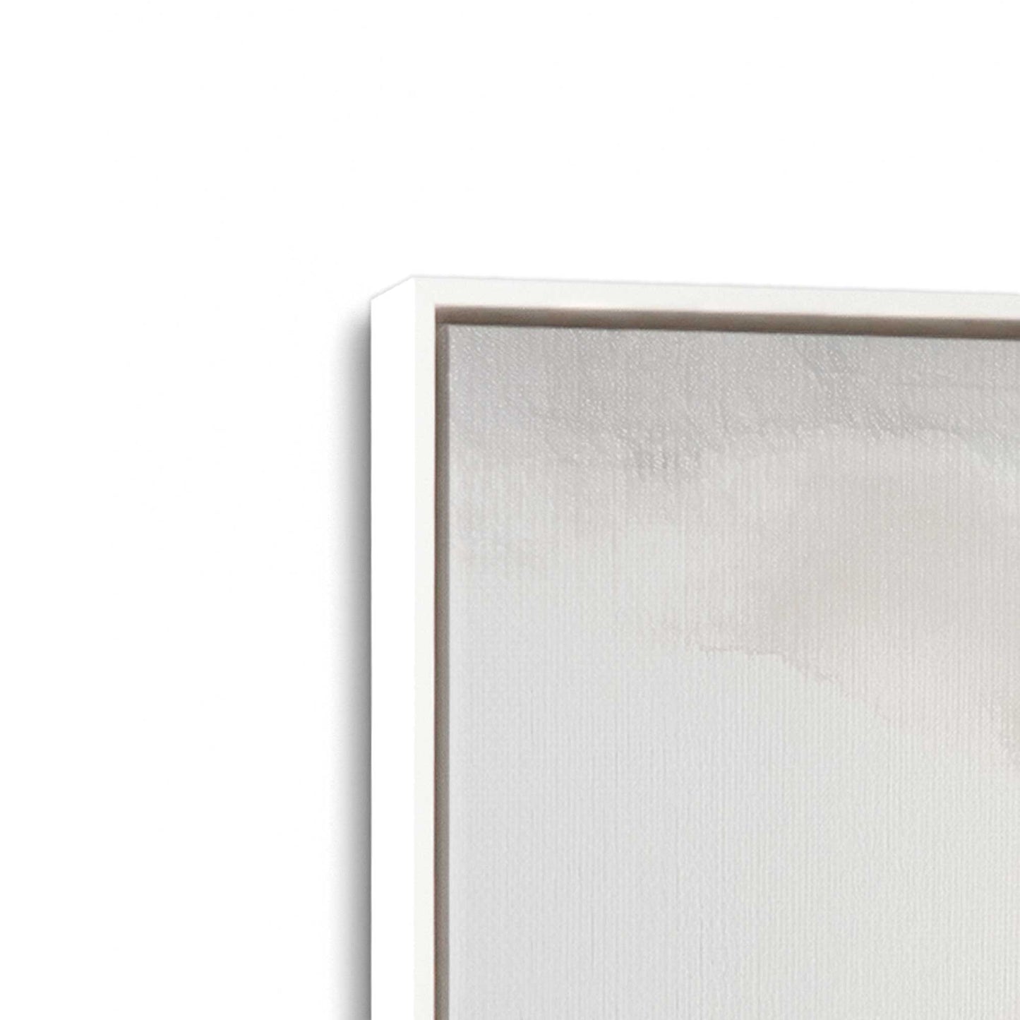 [Color:Opaque White], Picture of art in a White frame at an angle