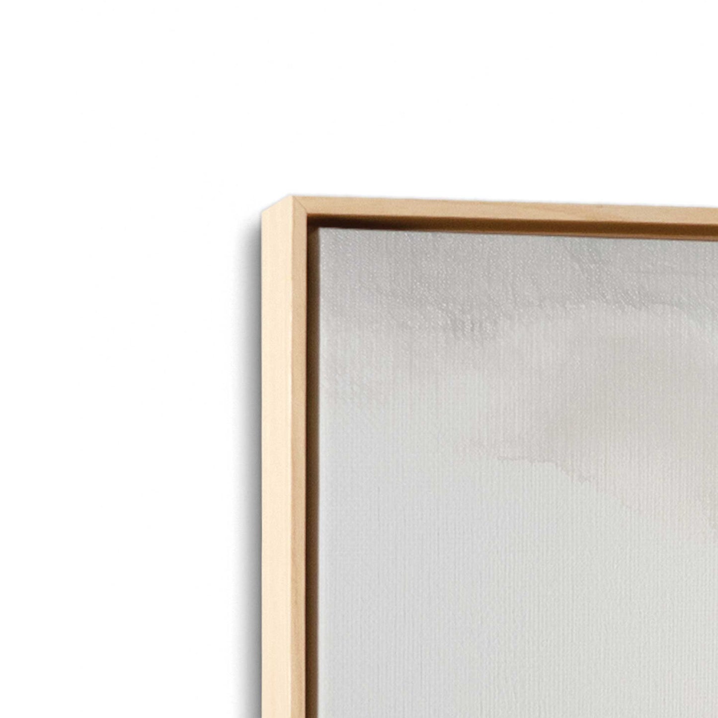[Color:American Maple], Picture of art in a American Maple frame at an angle
