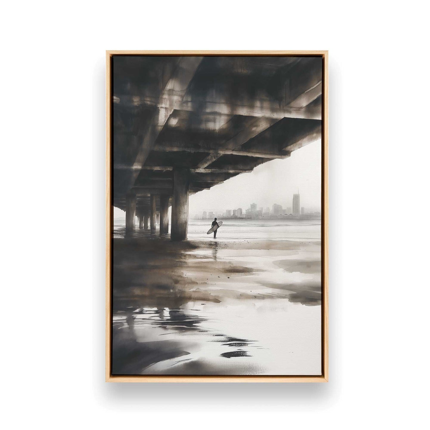 [Color:American Maple], Picture of art in a American Maple frame