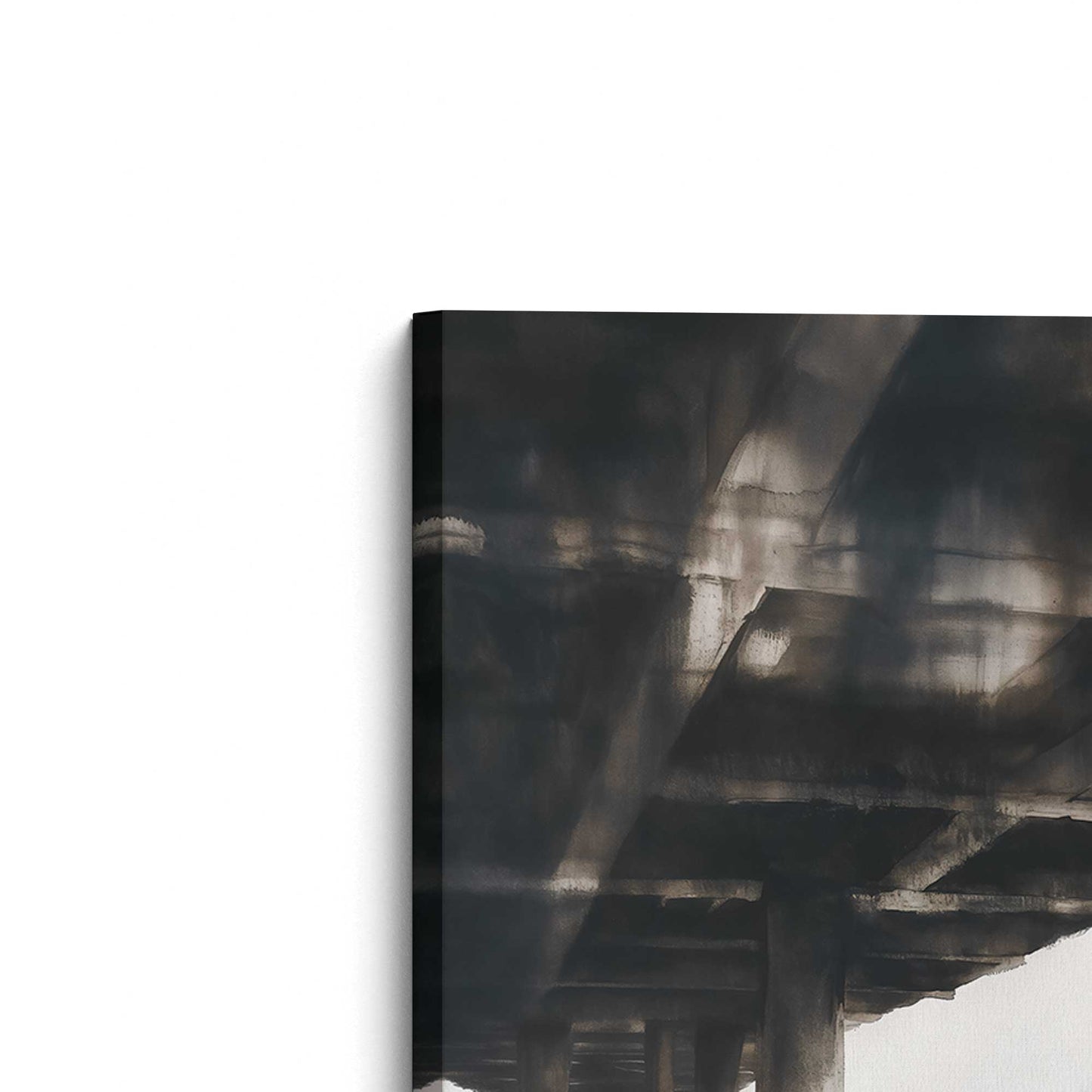[Color:Stretched Canvas], Picture of the corner of the art