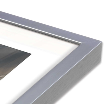 [Color:Polished Chrome], Picture of art in a Polished Chrome frame at an angle