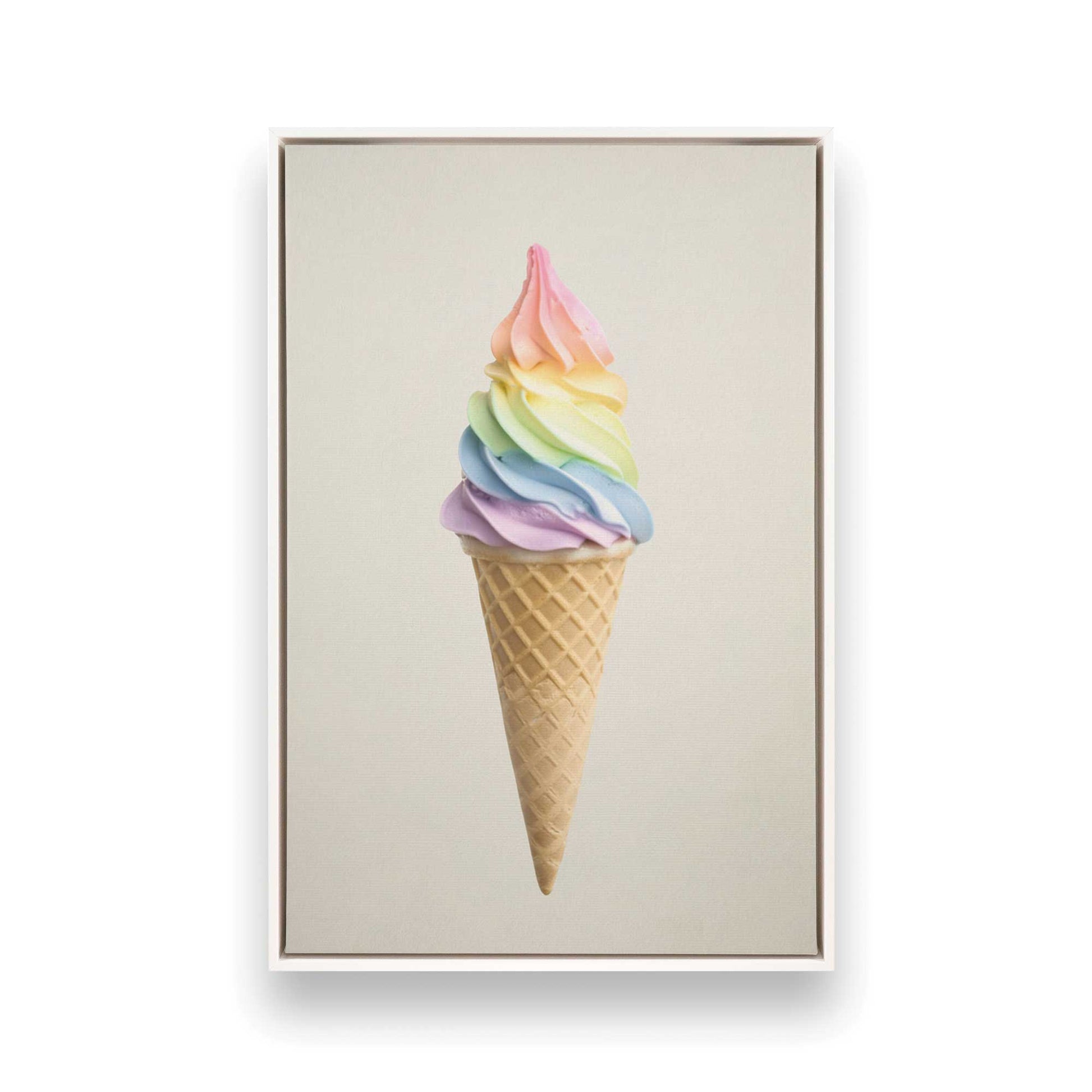 [Color:Opaque White], Picture of art in a White frame