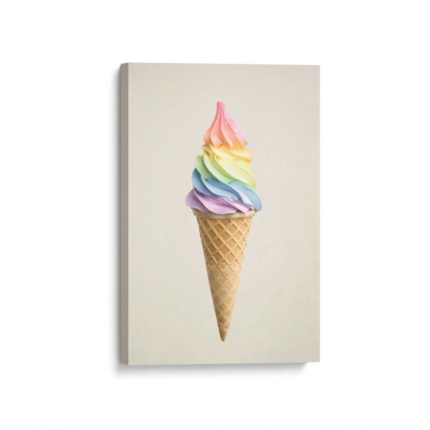 [Color:Stretched Canvas], Picture of art at an angle