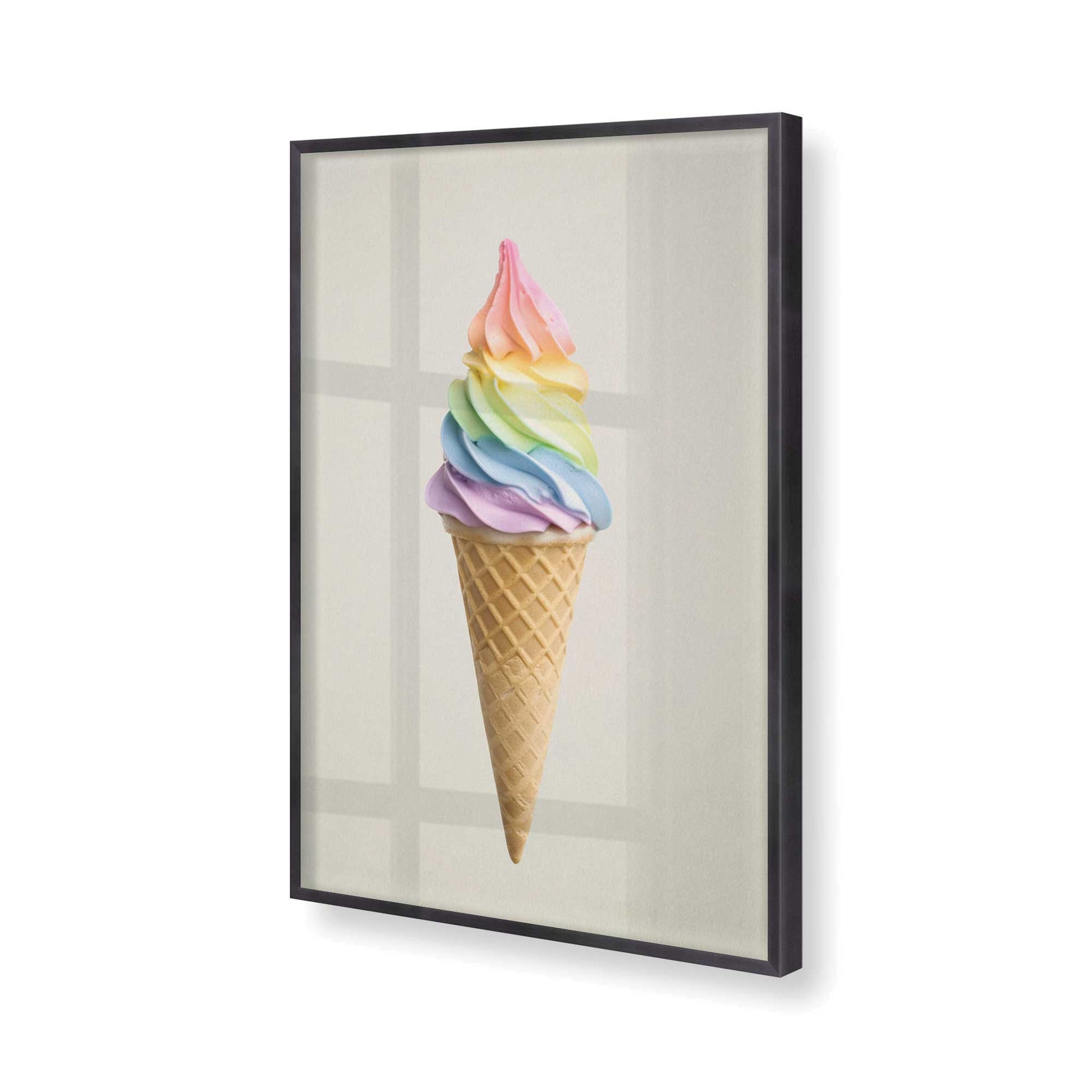 [Color:Weathered Zinc], Picture of art in a Weathered Zinc frame of the corner