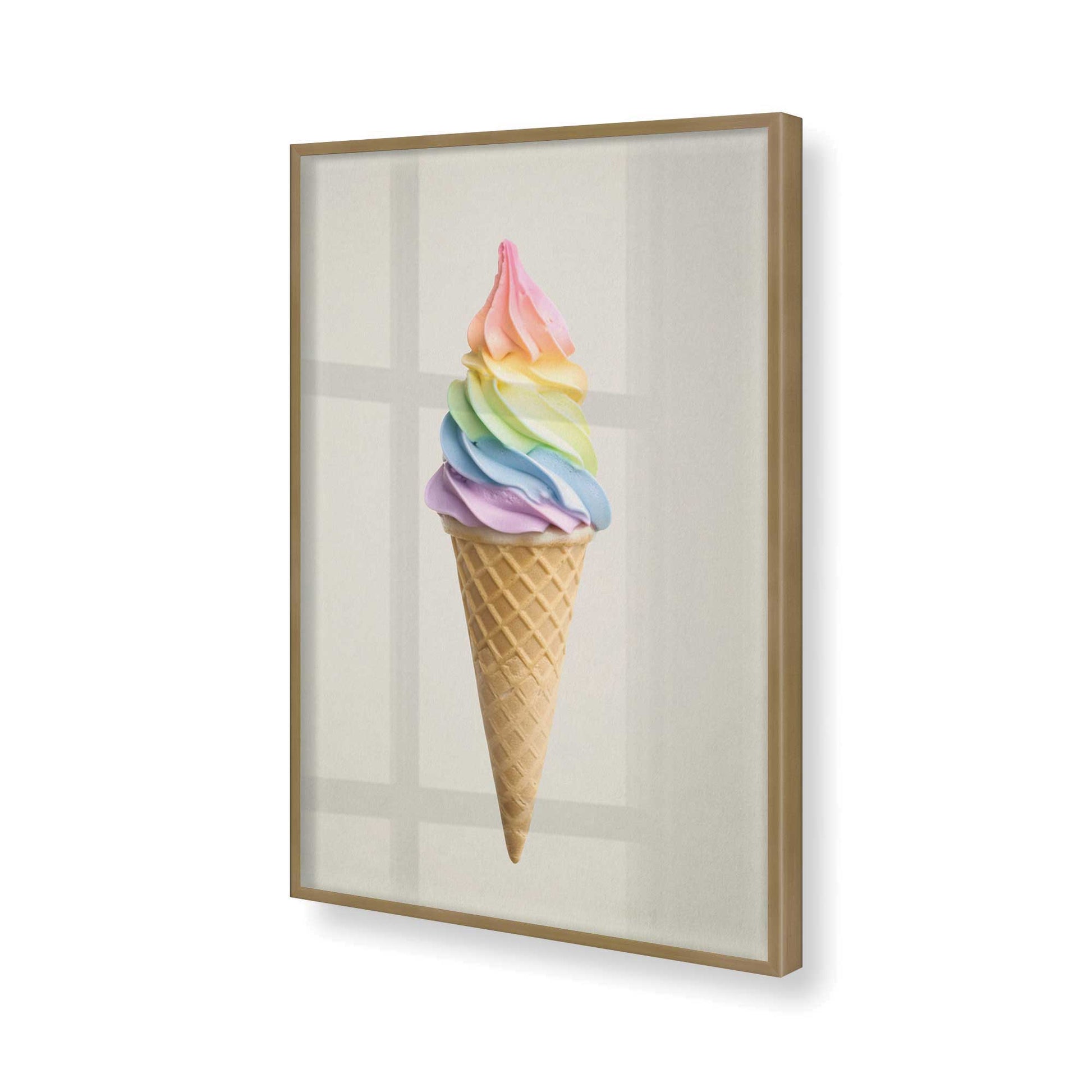[Color:Brushed Gold], Picture of art in a Brushed Gold frame of the corner