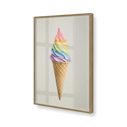 [Color:Brushed Gold], Picture of art in a Brushed Gold frame of the corner