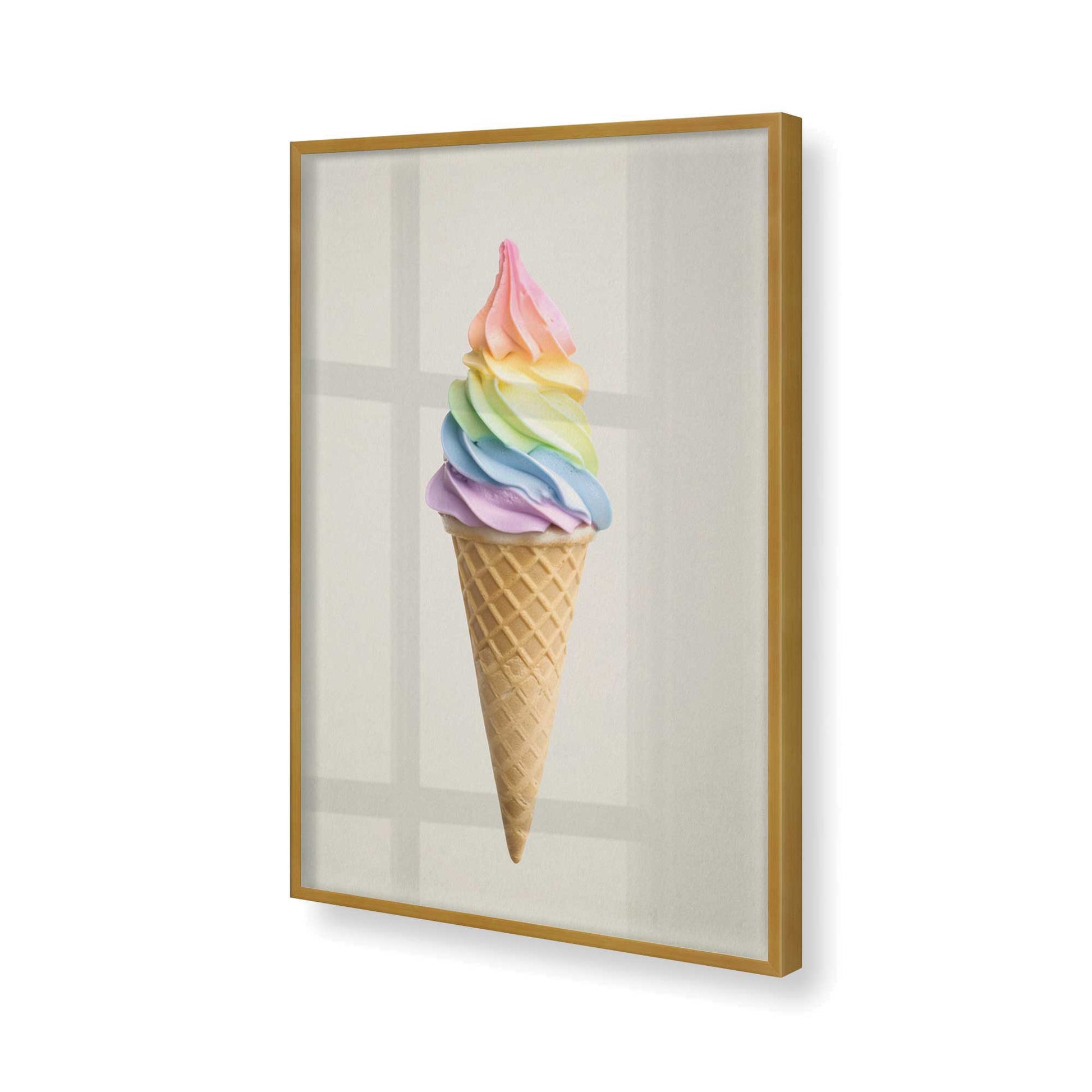 [Color:Polished Gold], Picture of art in a Polished Gold frame of the corner