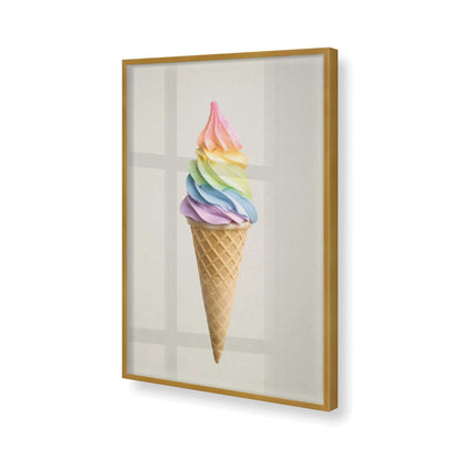 [Color:Polished Gold], Picture of art in a Polished Gold frame of the corner