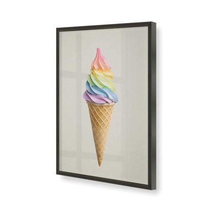 [Color:Satin Black], Picture of art in a Satin Black frame of the corner